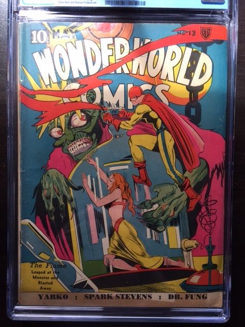 WONDERWORLD COMICS #13 CGC GD+ 2.5; OW; classic Joe Simon cvr!