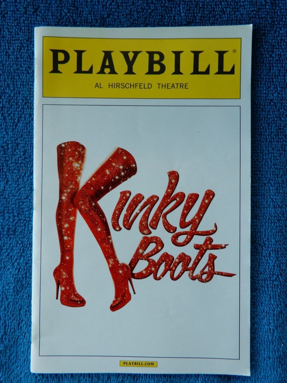 Kinky Boots - Al Hirschfeld Theatre Playbill - August 2013 - Stark Sands