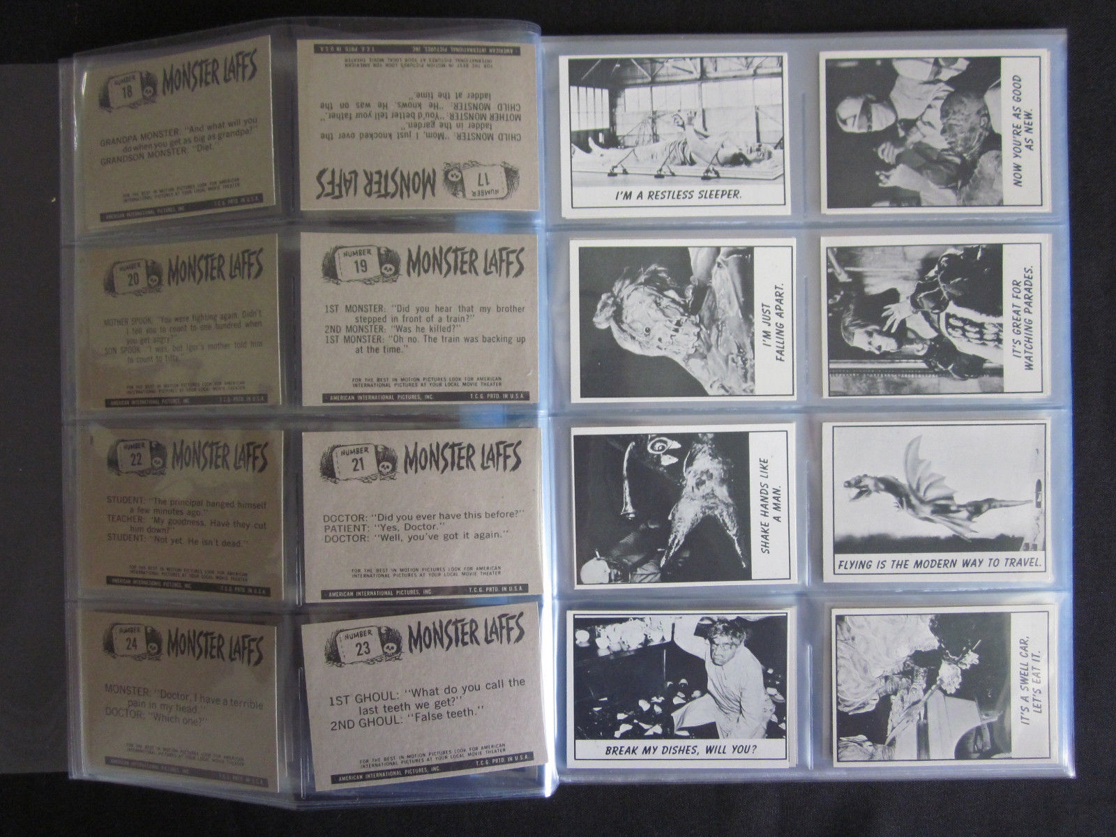 1966 Topps MONSTER LAFFS Non-Sport Cards Complete Set (66) NM-MT