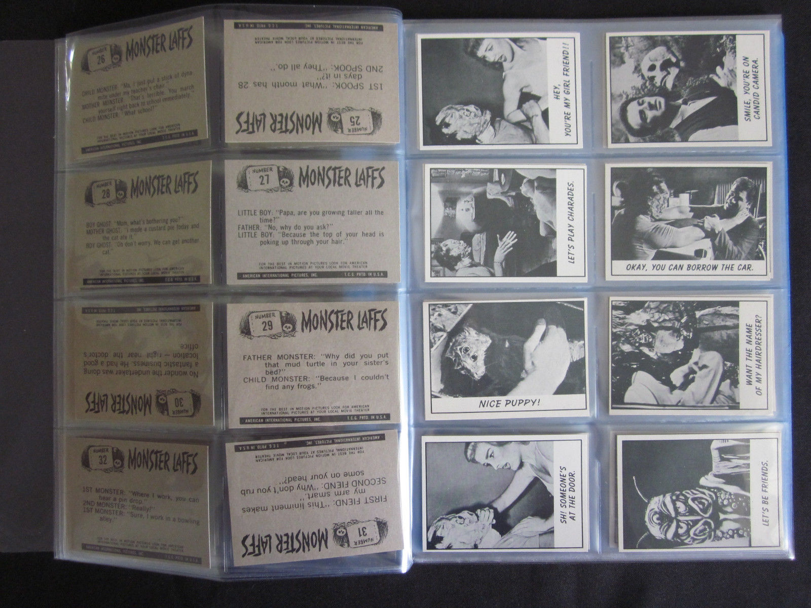 1966 Topps MONSTER LAFFS Non-Sport Cards Complete Set (66) NM-MT