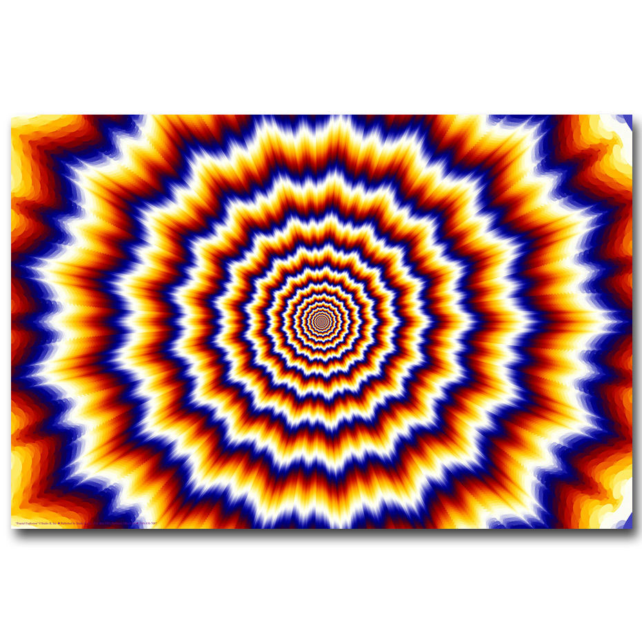 Trippy FRACTAL EXPLOSION Abstract Art Silk Poster 12x18 24x36 inch