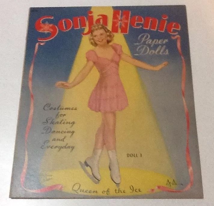 Sonja Henie Paper Dolls UNCUT Vtg 1940 Queen Of The Ice