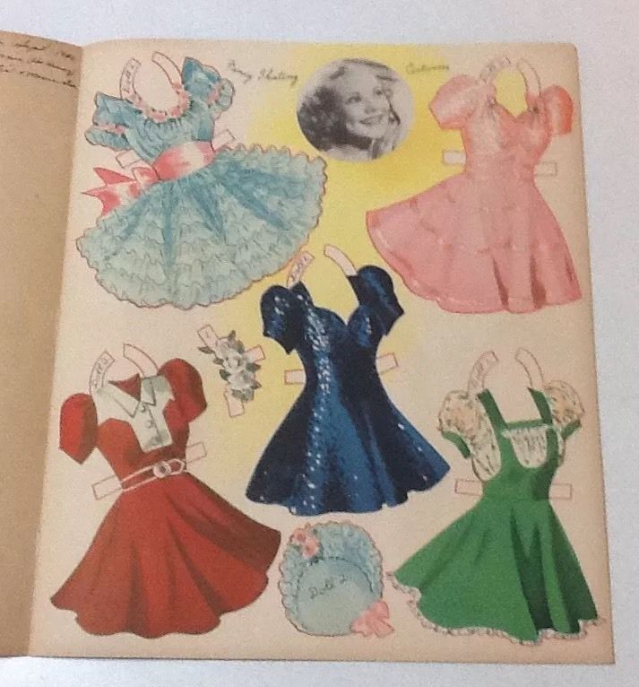 Sonja Henie Paper Dolls UNCUT Vtg 1940 Queen Of The Ice