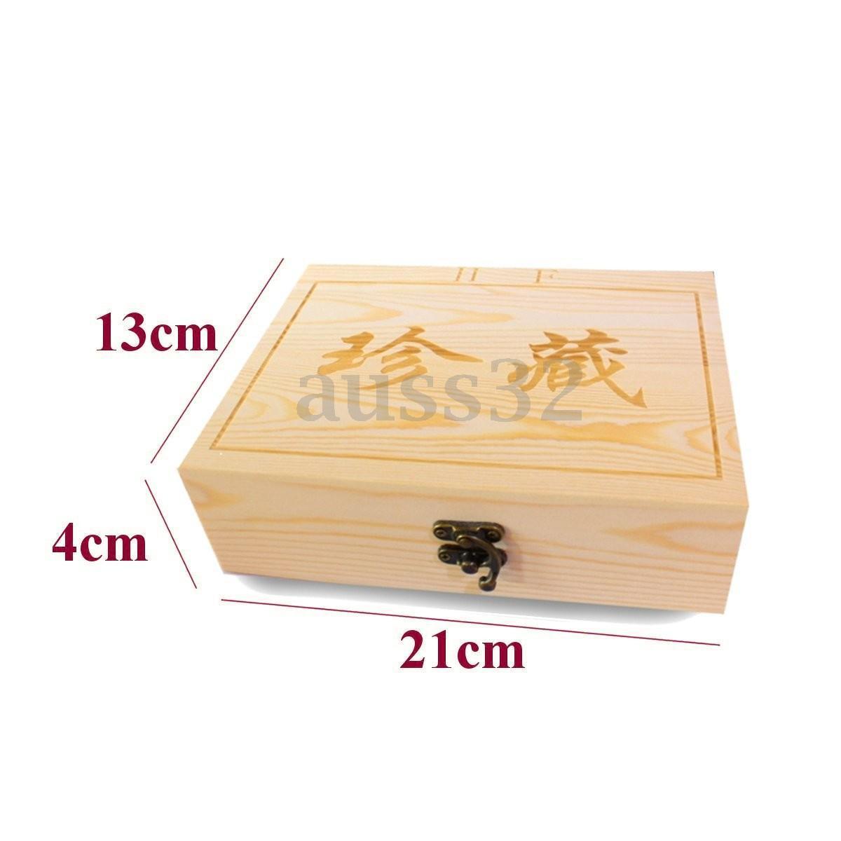 Wood Style Coins Display Storage Box Case for Slab Certified Coin With Capsules