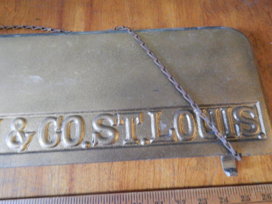 Bridge Beach & Co., St. Louis, Large, Old Wood Stove Piece! Heavy!