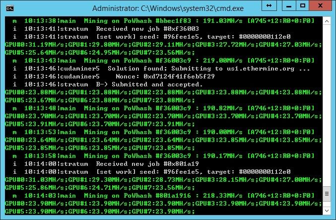 GPU Mining Rig x8 GTX 1060 6Gb Ethereum 195MH/s, Zcash 2400 With power supply