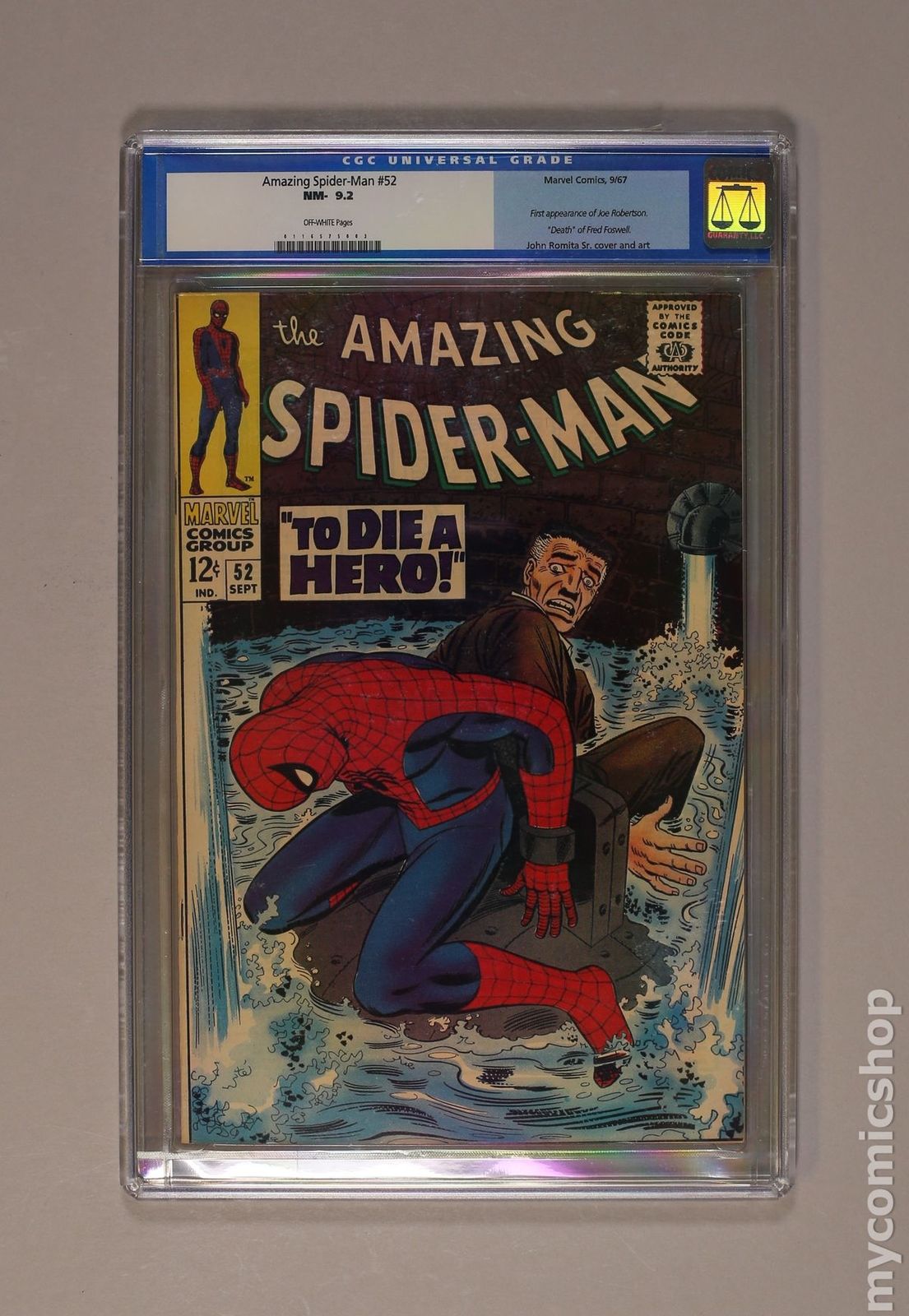 Amazing Spider-Man (1963 1st Series) #52 CGC 9.2 0116575003