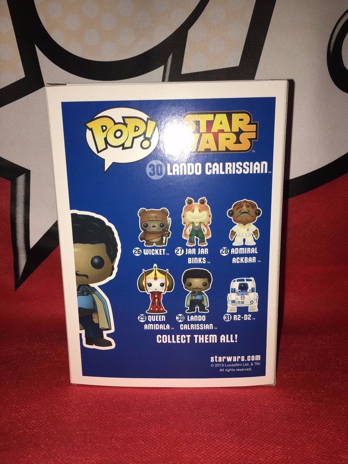 Funko POP Star Wars Lando Calrissian #30 Vinyl Figure Collectible Rare