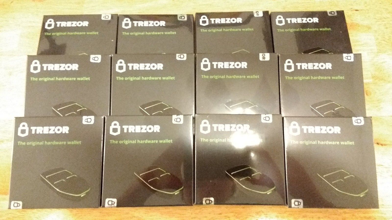 Lot of 2 trezor wallet never opened factory sealed