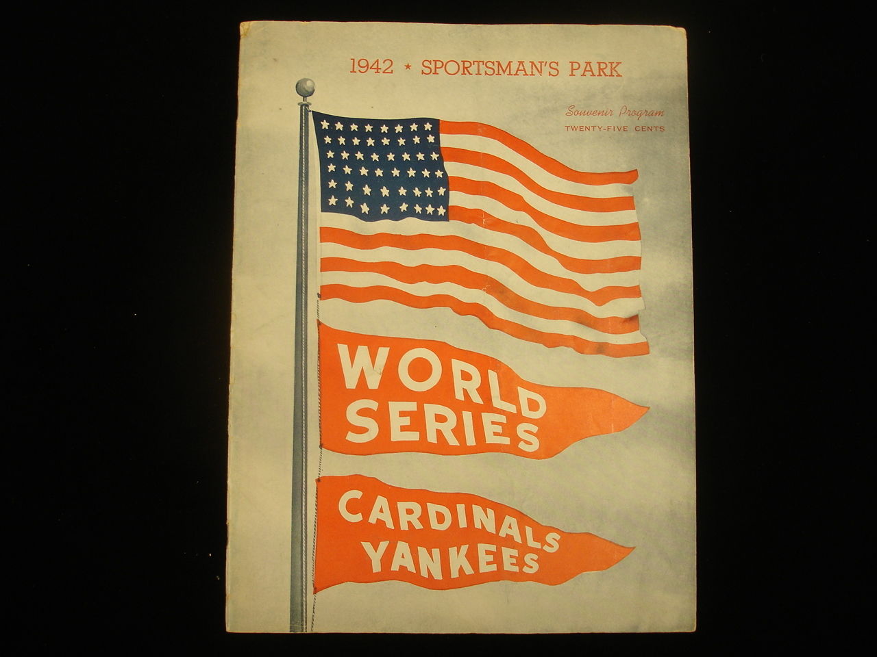 1942 World Series Program New York Yankees @ St. Louis Cardinals - Unscored