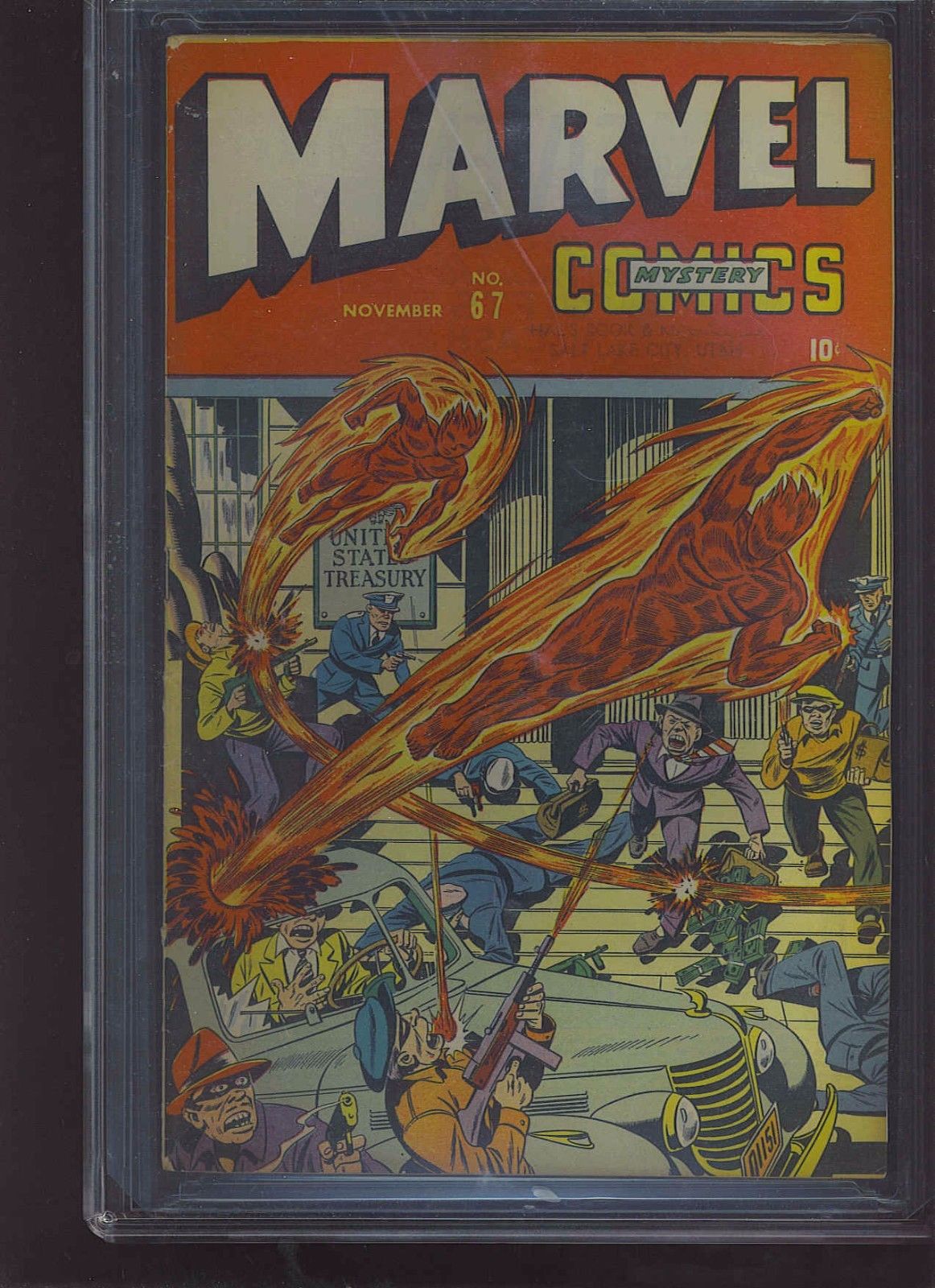 MARVEL MYSTERY #67 CGC FN/VF 7.0; OW; Schomburg cover (11/45)!