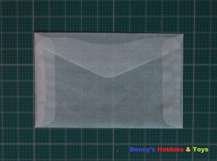 1000 New Glassine Envelopes #2 - 2 5/16" x 3 5/8" - Archival Save & Acid Free