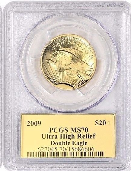 2009 $20 ULTRA HIGH RELIEF PCGS MS70 SIGNED BY THOMAS CLEVELAND POPULATION 16!