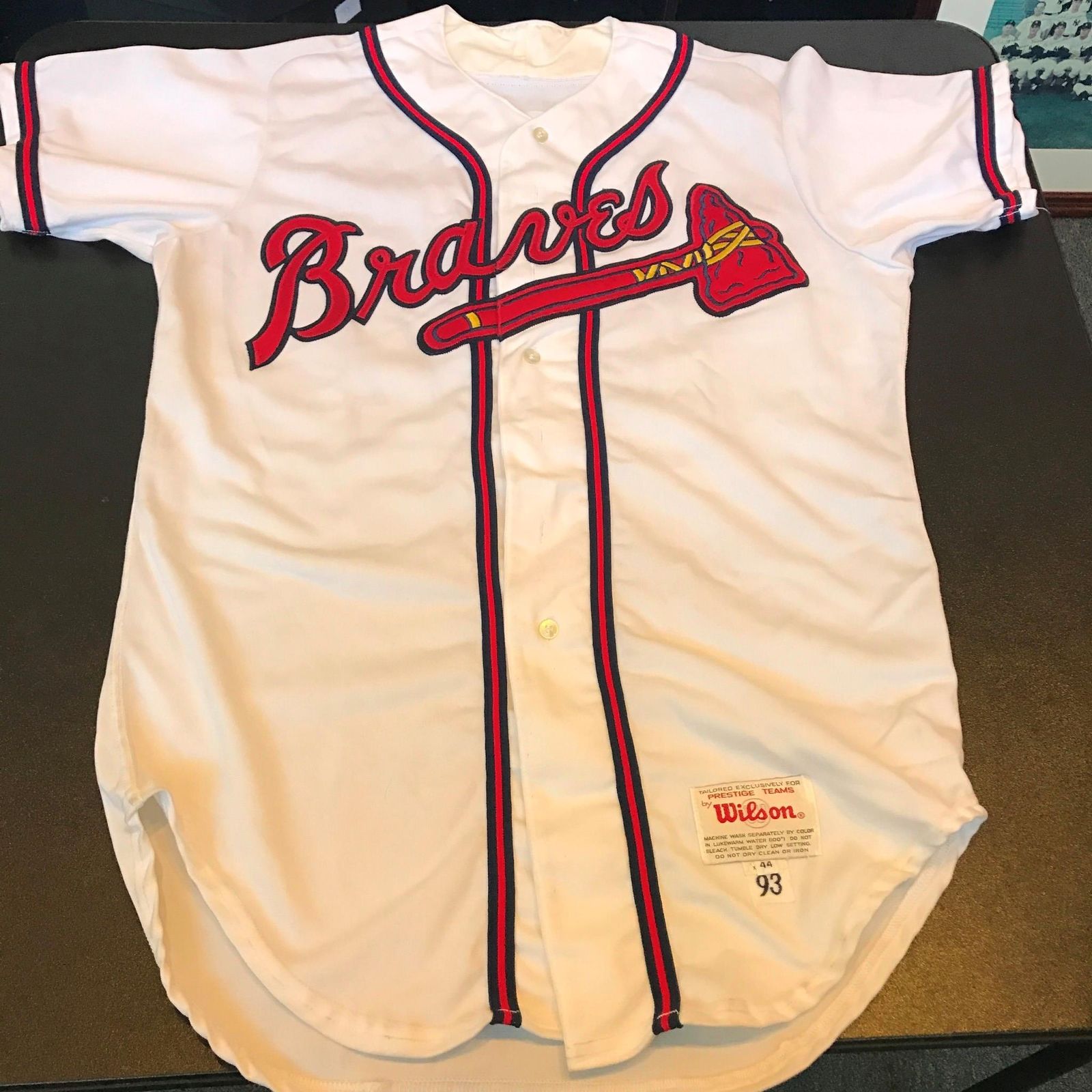 1993 Fred McGriff Signed Game Used Atlanta Braves Jersey PSA DNA COA