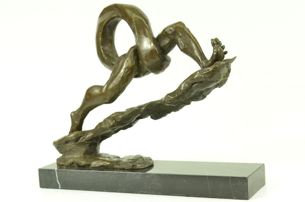 Original Hand Crafted Modern Art Feet Foot Realism Figurine Nr Bronze Sculpture