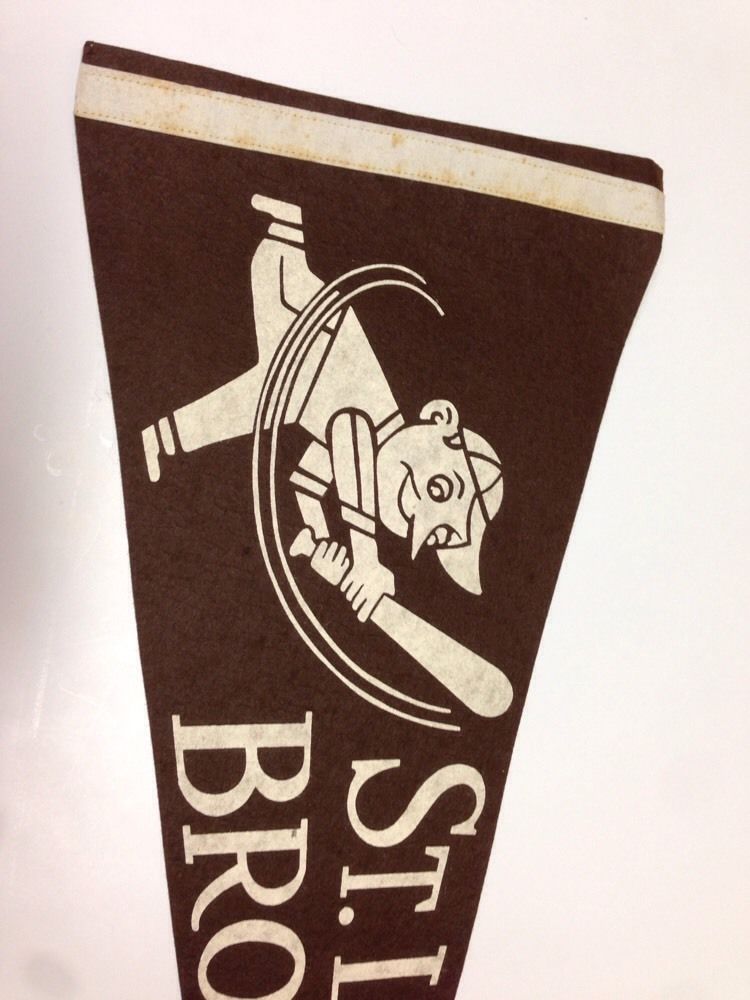 1940's St Saint Louis Browns Stl Pennant Mlb Baseball 11x28