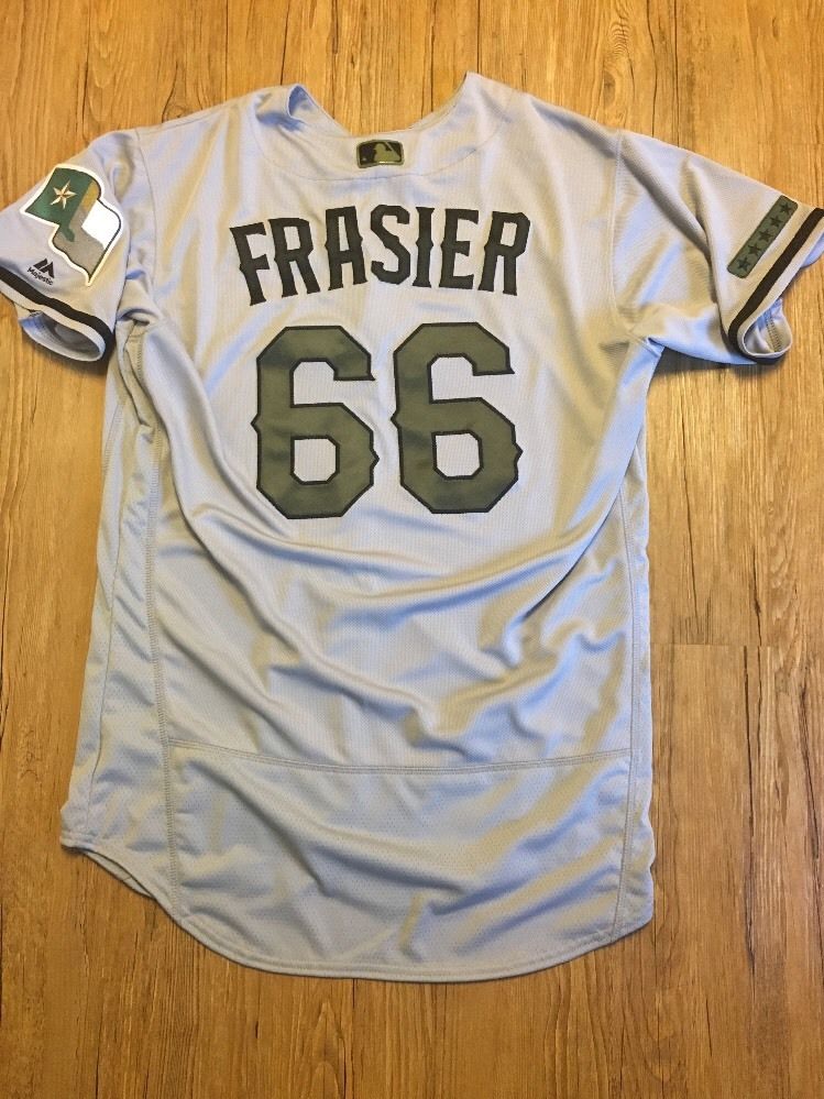 Josh Frasier Memorial Day Texas Rangers Game Issued Jersey 2017 Non Used