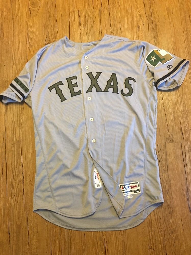 Josh Frasier Memorial Day Texas Rangers Game Issued Jersey 2017 Non Used