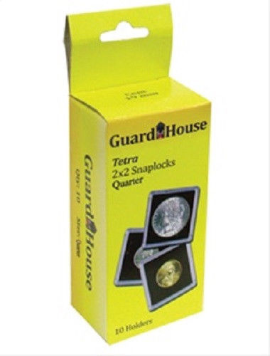 10 Guardhouse 2x2 Tetra Snaplock Coin Holders for Half Dollar 30.6mm