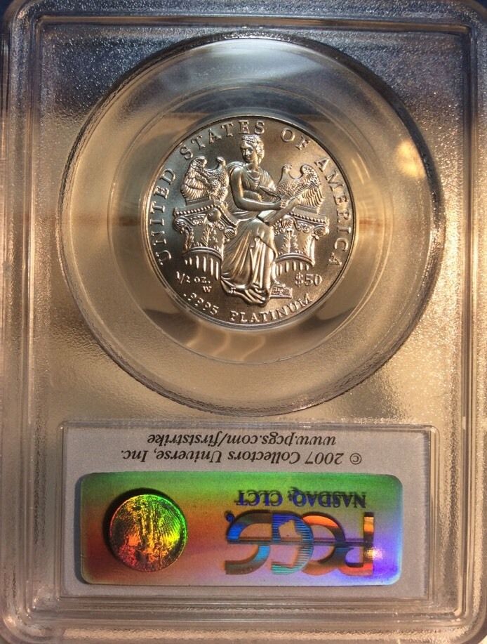 2006 W Platinum Eagle $50 PCGS MS 69 RARE First Strike - Only 2,577 Minted