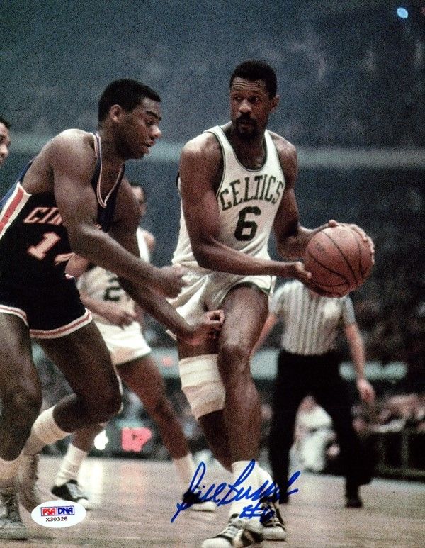 Bill Russell Authentic Autographed Signed 8x10 Photo Boston Celtics PSA/DNA