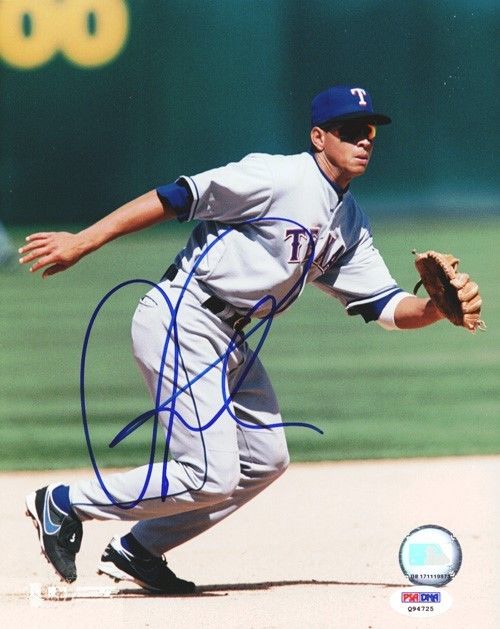 Alex Rodriguez Authentic Autographed Signed 8x10 Photo Texas Rangers PSA/DNA