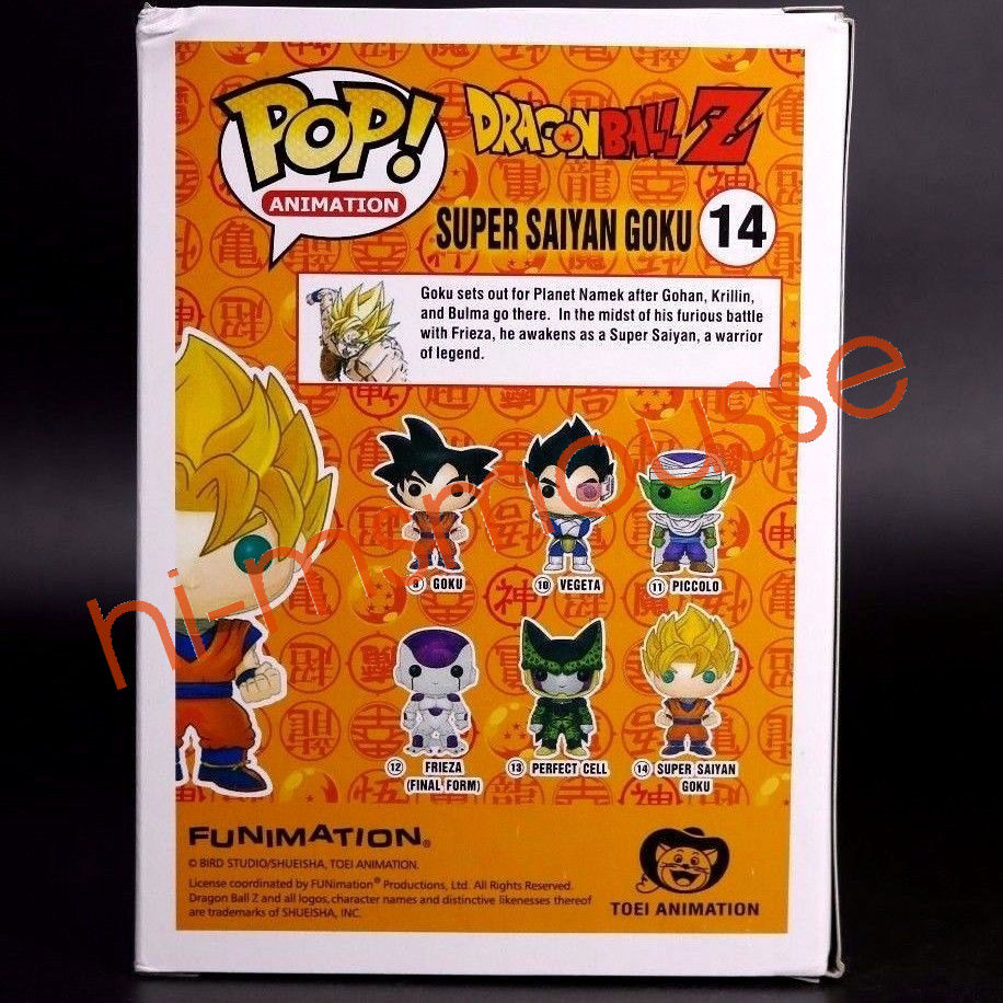 Funko Pop Anime Dragonball Z Super Saiyan Goku Vinyl Action Figure Collectible