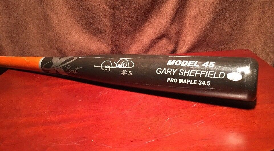 **Gary Sheffield** Personally Game Used Bat Authenticated Sheffield Hologram MLB