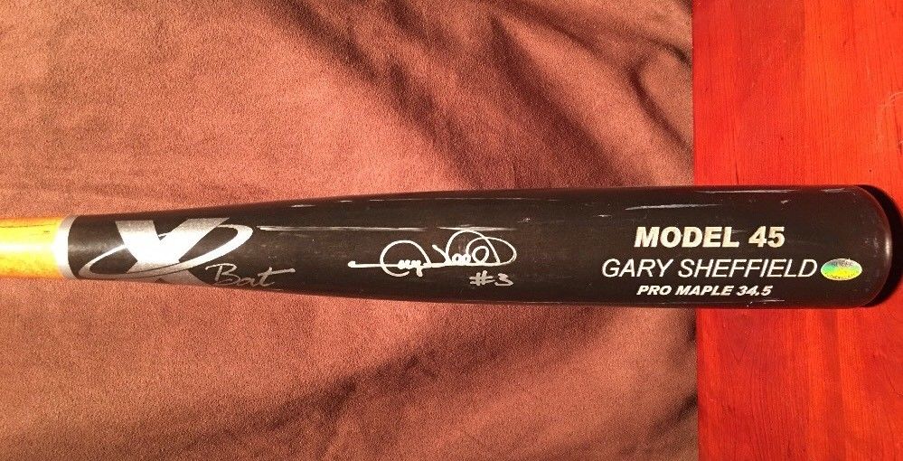 **Gary Sheffield** Personally Game Used Bat Authenticated Sheffield Hologram MLB