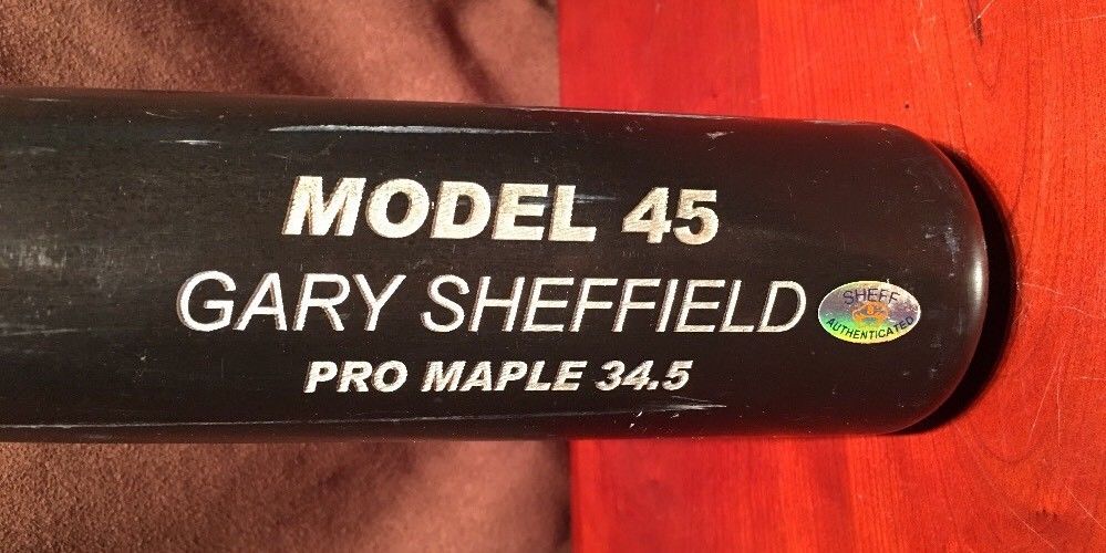 **Gary Sheffield** Personally Game Used Bat Authenticated Sheffield Hologram MLB