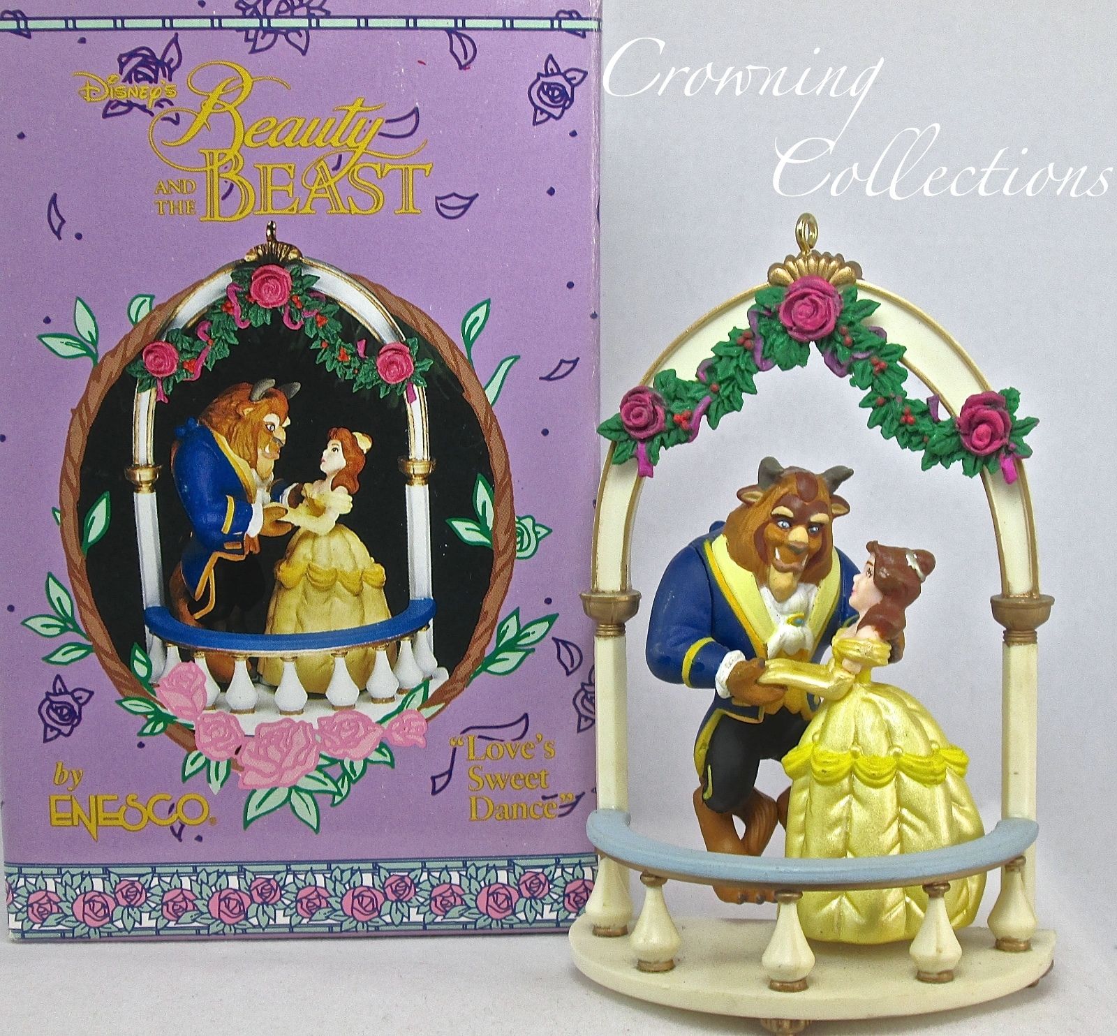 Enesco Love's Sweet Dance Beauty and The Beast Disney Ornament Belle Princess &