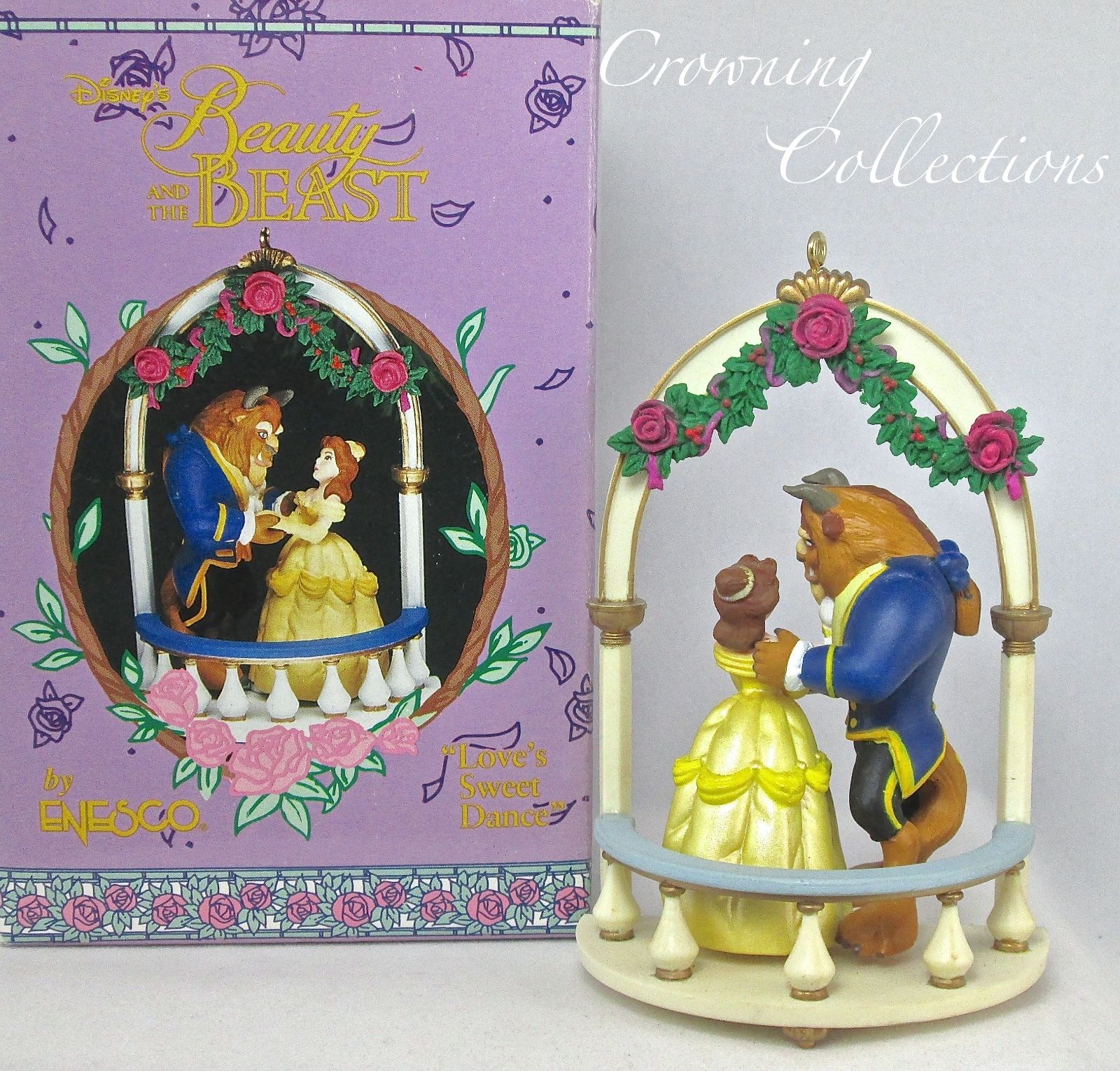 Enesco Love's Sweet Dance Beauty and The Beast Disney Ornament Belle Princess &