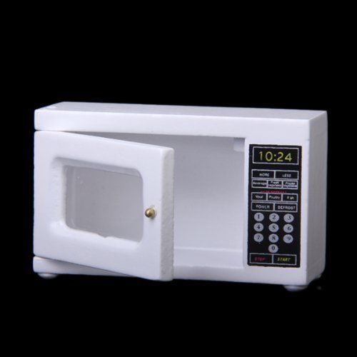 Microwave 1: 12 Scale miniature for doll house (white)