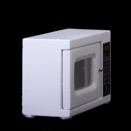 Microwave 1: 12 Scale miniature for doll house (white)