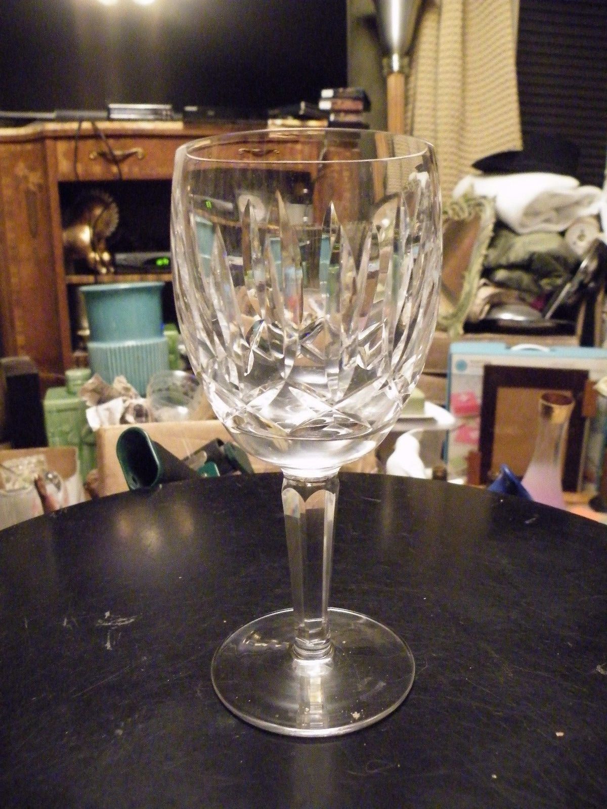 Set of 8 Perfect Vintage Cut Waterford Crystal KILDARE Water Goblets Unused