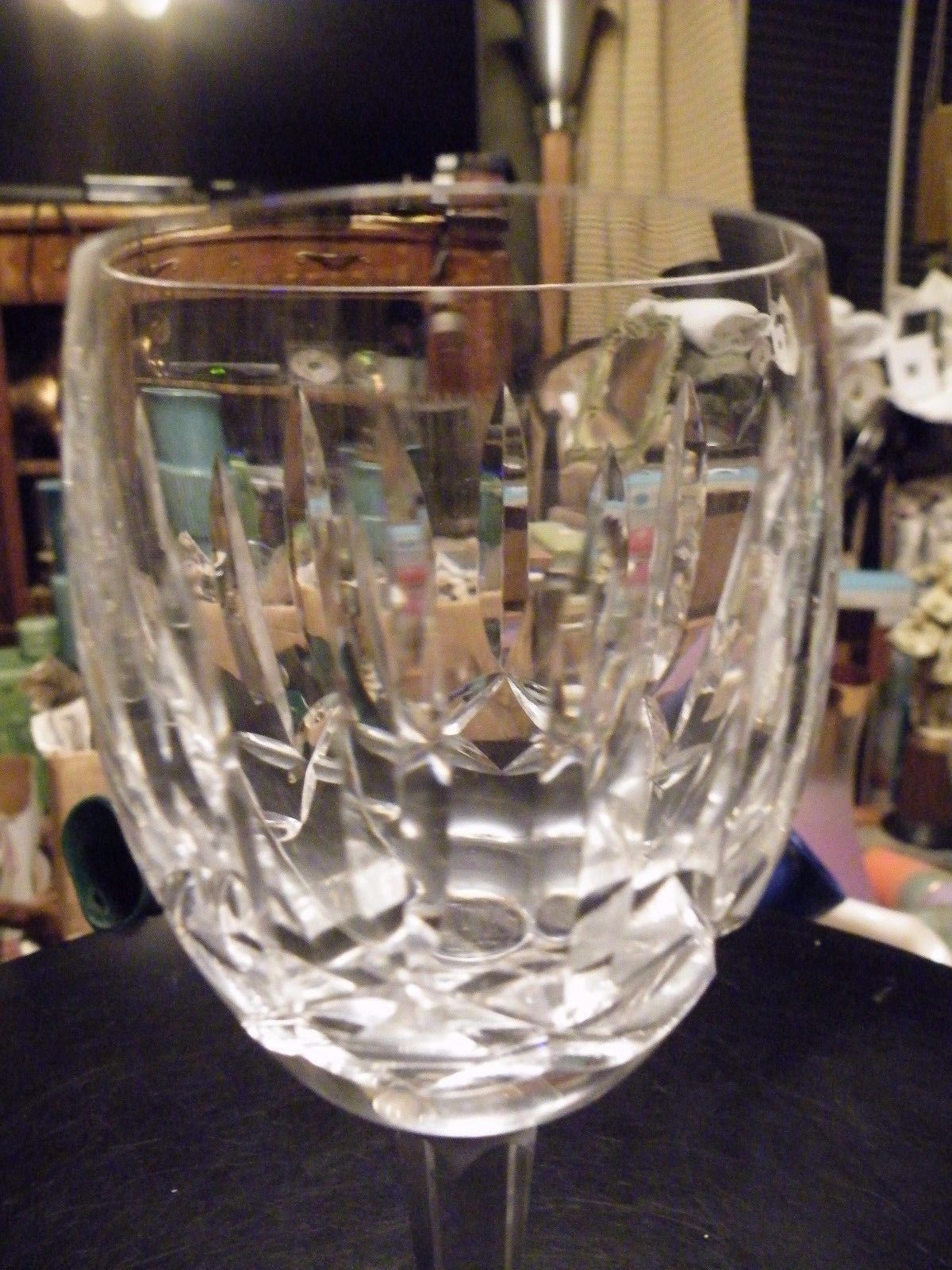 Set of 8 Perfect Vintage Cut Waterford Crystal KILDARE Water Goblets Unused