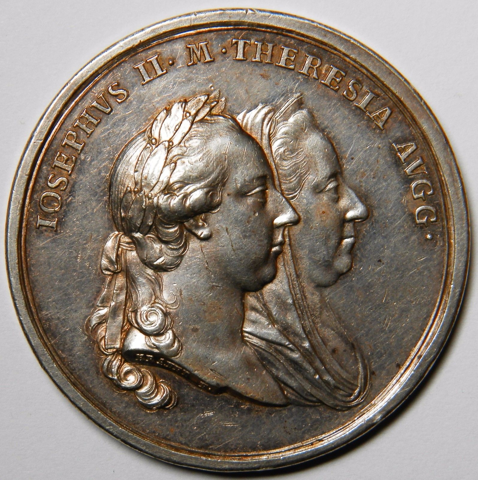 Hungary Maria Theresia Galicia's Homage silver medal 1773 XF R!