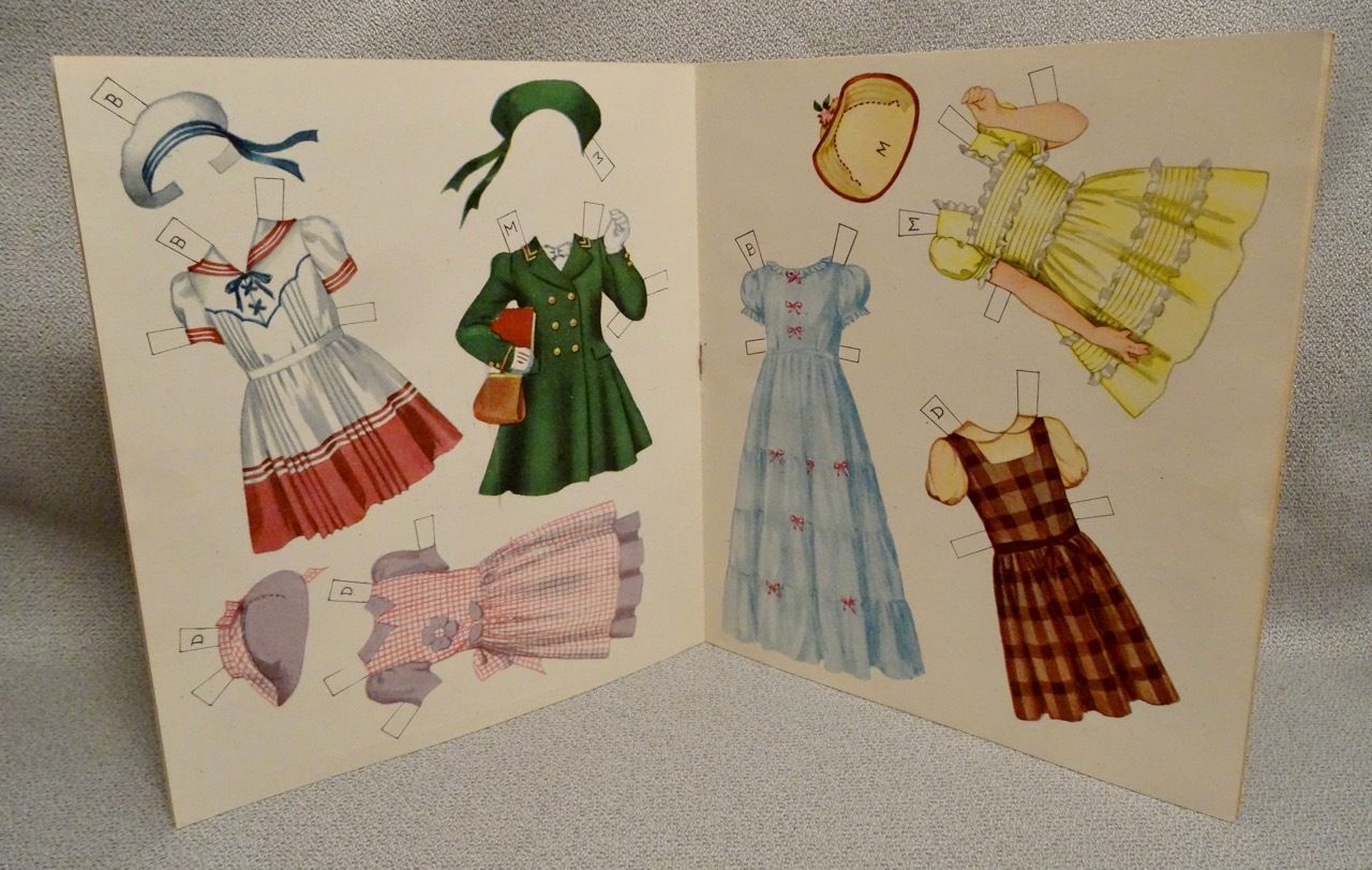 1943 SAALFIELD REALLY TRULY PAPER DOLLS” #453 - 2 UNCUT BOOKS