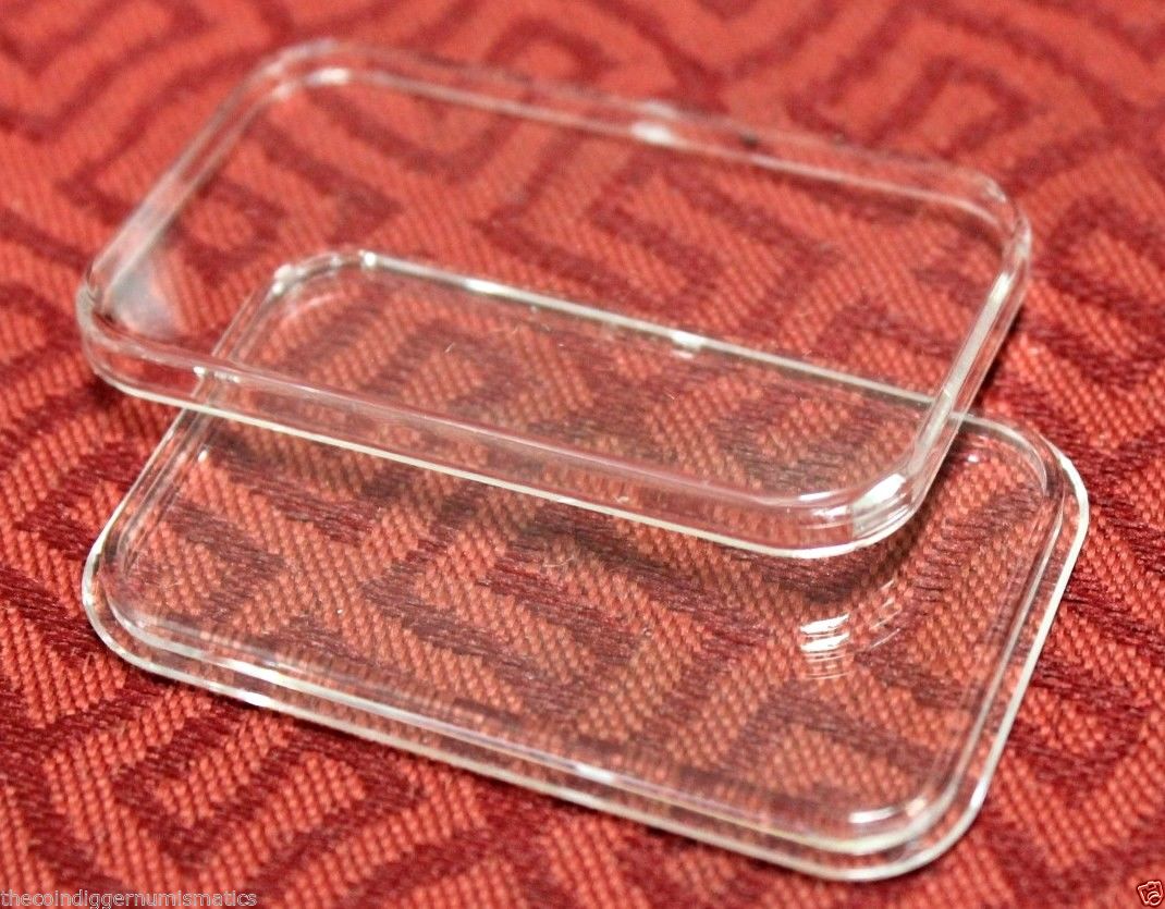 10 AIR-TITE Direct Fit Capsule Holder for 5 GRAM Silver Bar Acrylic Case Airtite