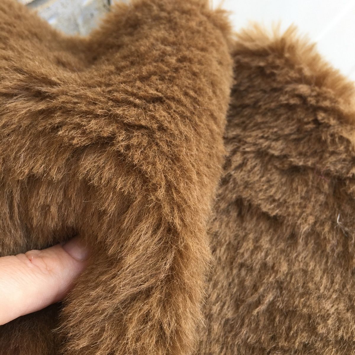 ALPACA - LONG PILE - CHESTNUT - Teddy bear fur / fabric - Furaddiction