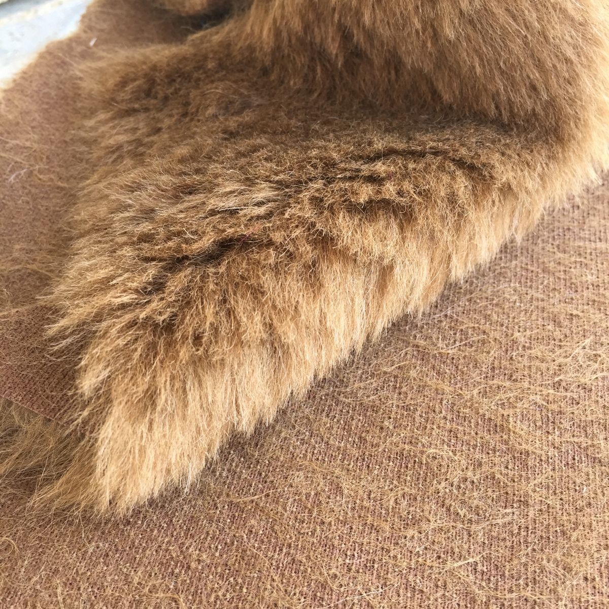 ALPACA - LONG PILE - CHESTNUT - Teddy bear fur / fabric - Furaddiction