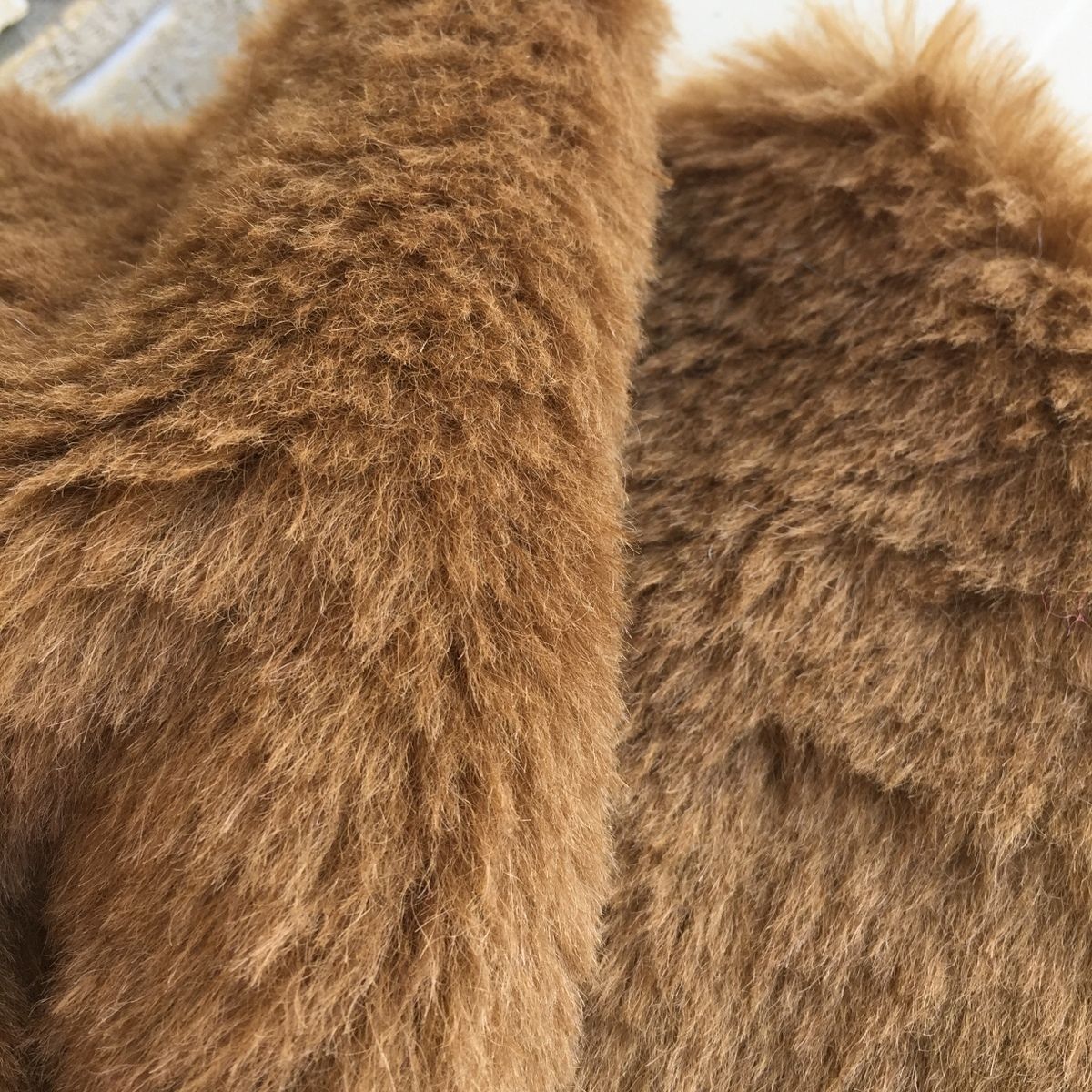 ALPACA - LONG PILE - CHESTNUT - Teddy bear fur / fabric - Furaddiction