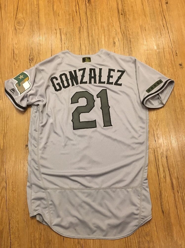 Chi Chi Gonzalez Memorial Day Issued Jersey Texas Rangers Non Used