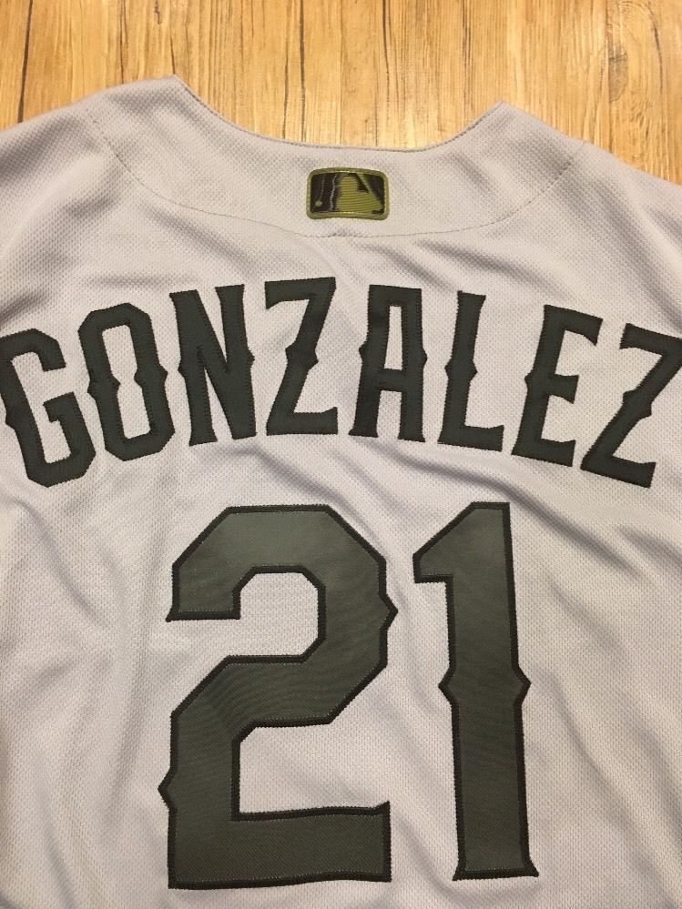 Chi Chi Gonzalez Memorial Day Issued Jersey Texas Rangers Non Used