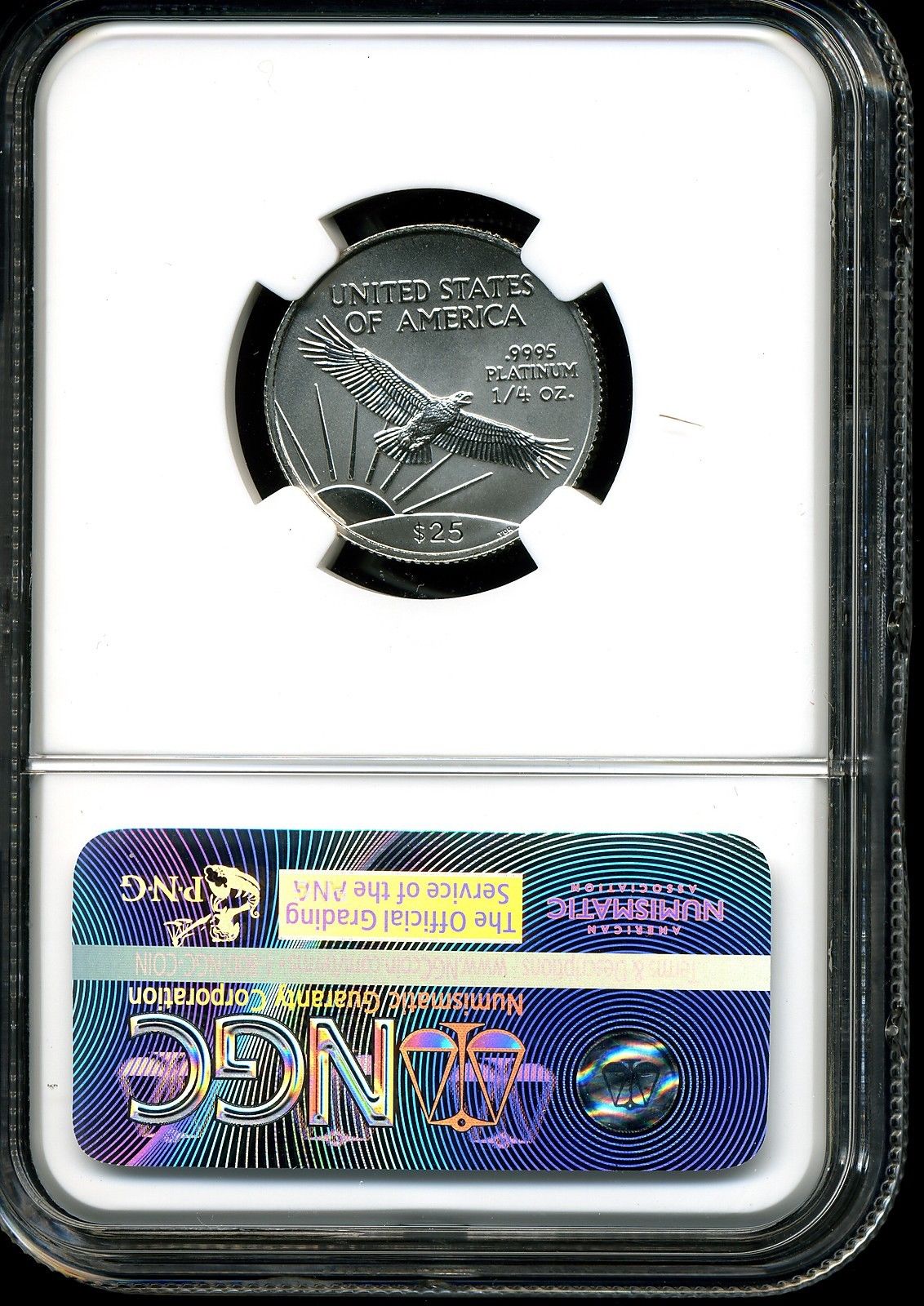 1998 P$25 Platinum American Eagle MS69 NGC 2678033-012