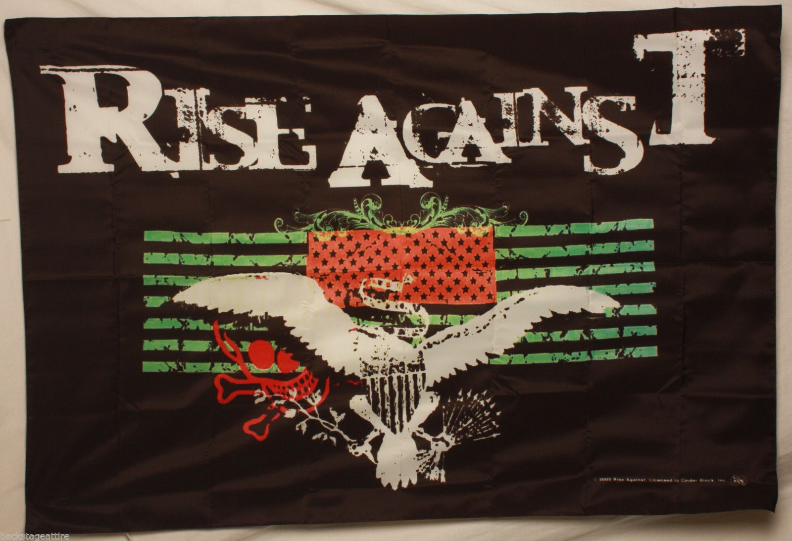 Rise Against Baxter Double Flag 29X43 Cloth Fabric Textile Poster Tapestry-New!