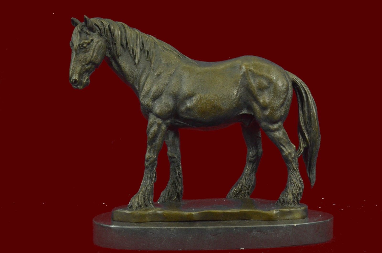 Abstract Modern Art Pony Horse Classic Farm Artwork Figurine Bronze Sculpture St