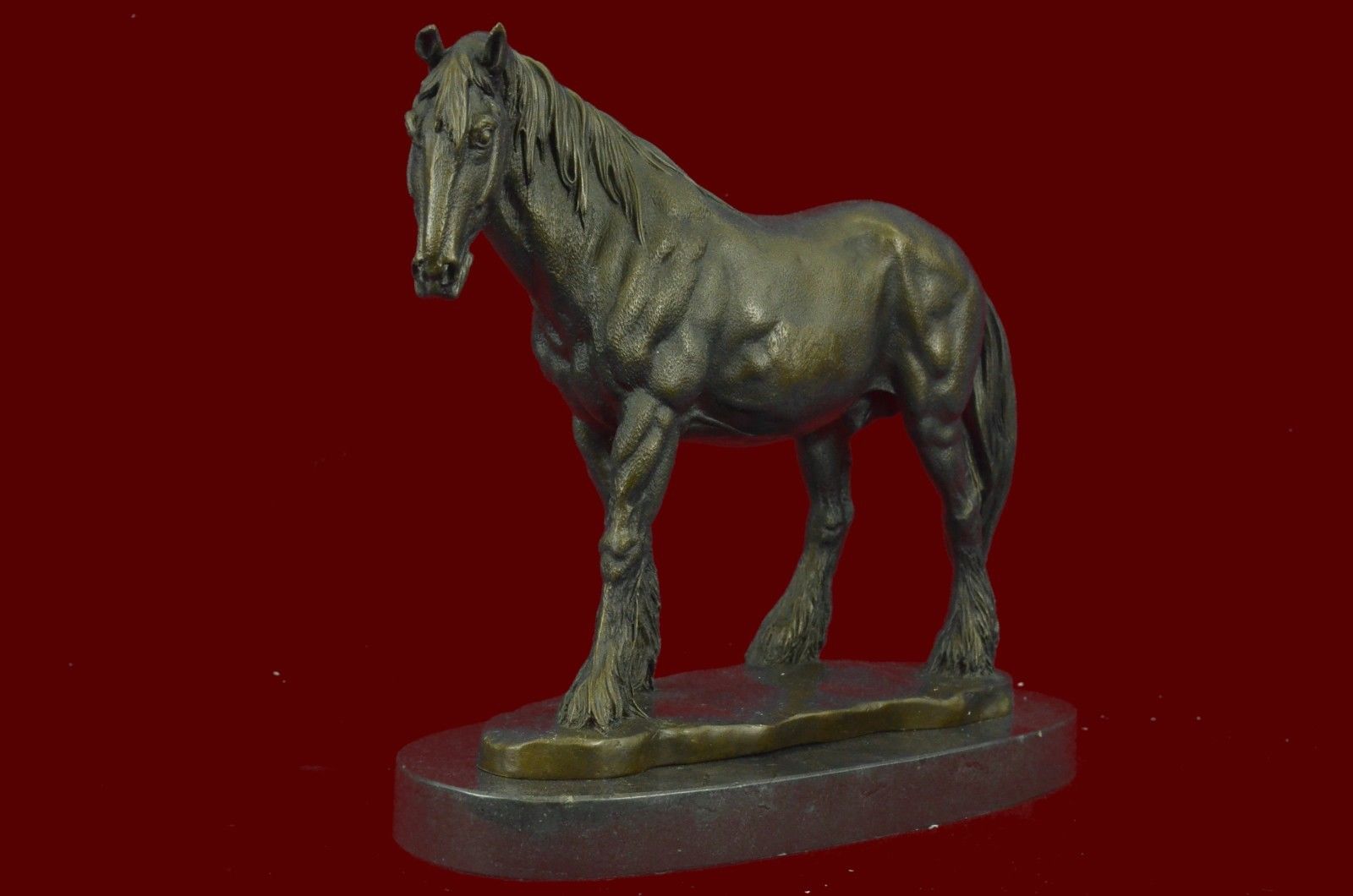 Abstract Modern Art Pony Horse Classic Farm Artwork Figurine Bronze Sculpture St