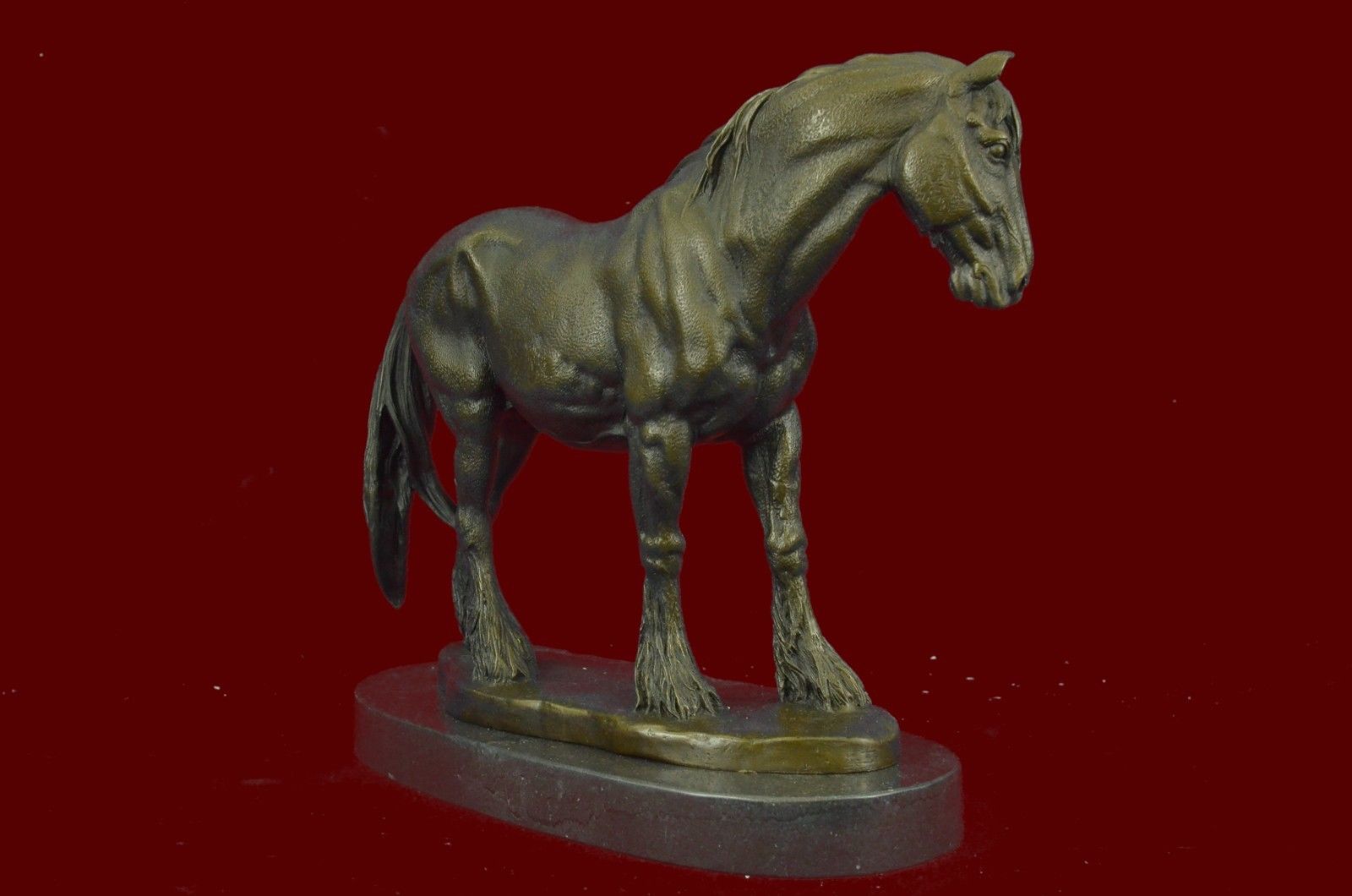 Abstract Modern Art Pony Horse Classic Farm Artwork Figurine Bronze Sculpture St