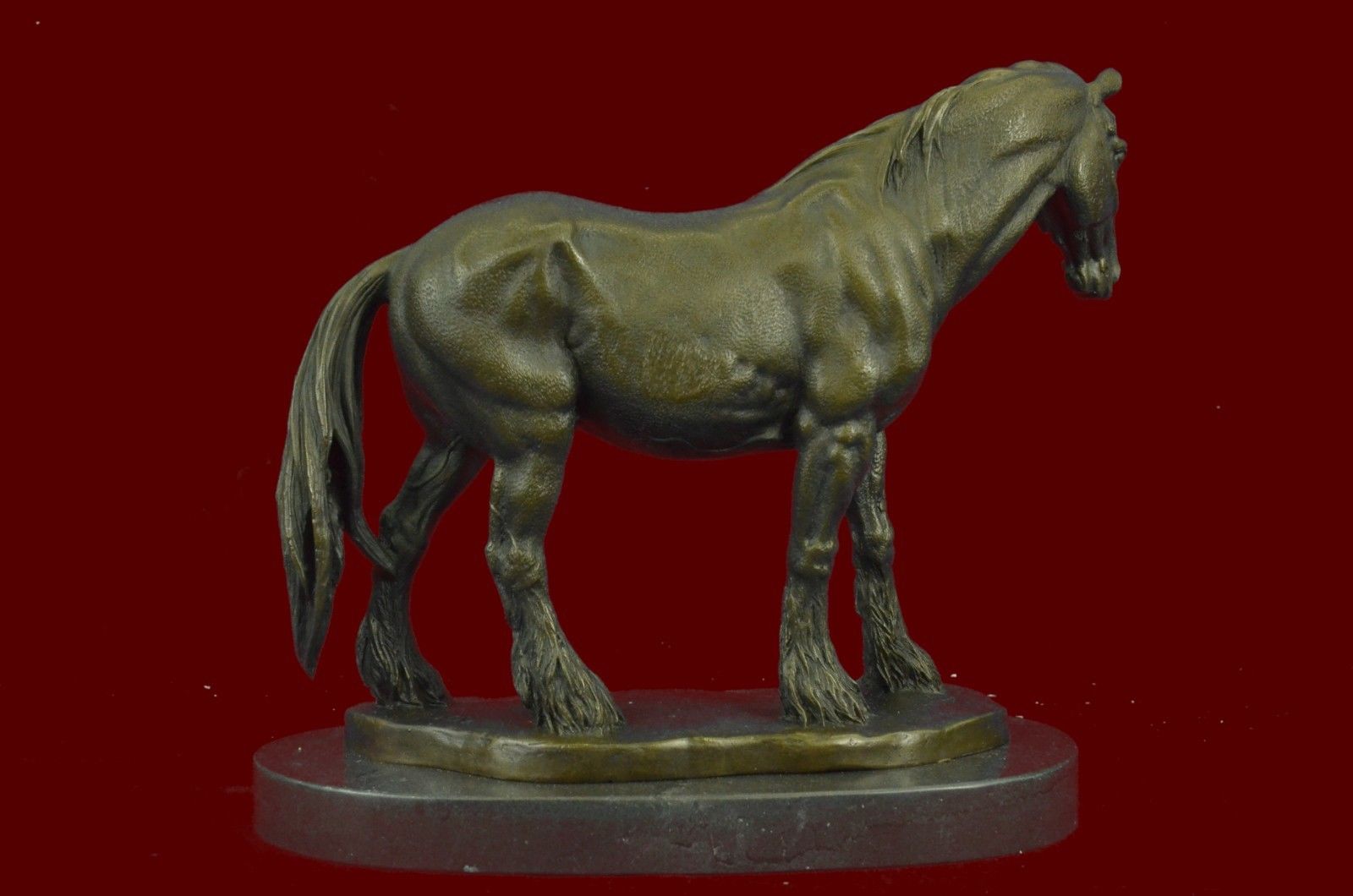 Abstract Modern Art Pony Horse Classic Farm Artwork Figurine Bronze Sculpture St